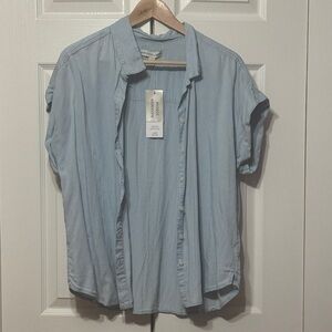 Light Blue Casual Ladies Shirt